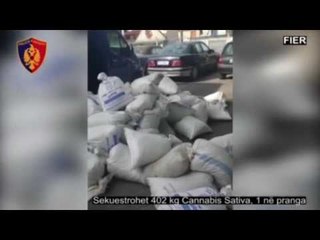 Fier, kapet furgoni i mbushur me 402 kg kanabis, arrestohet 25-vjeçari