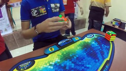 Nouveau record du monde de résolution d'un Rubik's Cube par Mats Valk