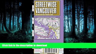 FAVORIT BOOK Streetwise Vancouver Map - Laminated City Center Street Map of Vancouver, Canada