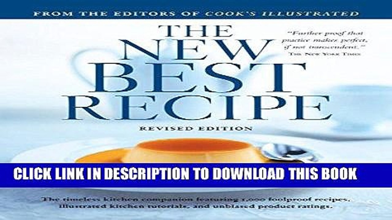 [PDF] Epub The New Best Recipe Full Online