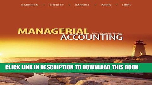 [PDF] Managerial Accounting with Connect Access Card Popular Online