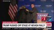 Donald Trump Rushed Off Stage at Nevada Rally by Secret Service - 11/5/16