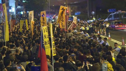 Mass protest in Hong Kong over China intervention