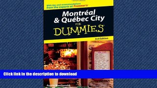 EBOOK ONLINE Montreal   Quebec City For Dummies READ EBOOK
