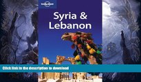 FAVORITE BOOK  Lonely Planet Syria   Lebanon (Lonely Planet Syria and Lebanon) (Multi Country