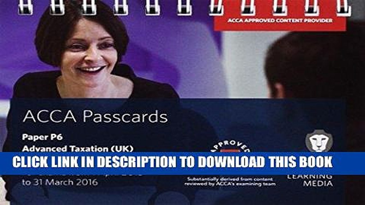 [PDF] ACCA P6 Advanced Taxation FA2014: Passcards Popular Collection