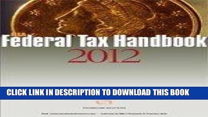 [PDF] RIA Federal Tax Handbook 2012 Popular Collection