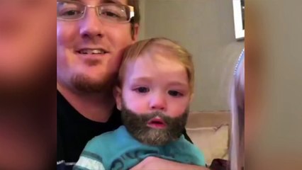Snapchat Beard Filter Changes When Baby Sneezes