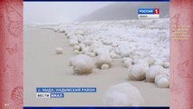 Des centaines de boules de neige énormes en sibérie ! Ballons de foot LOL