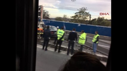 15 Temmuz Şehitler Köprüsü'nde Maddi Hasarlı Kaza