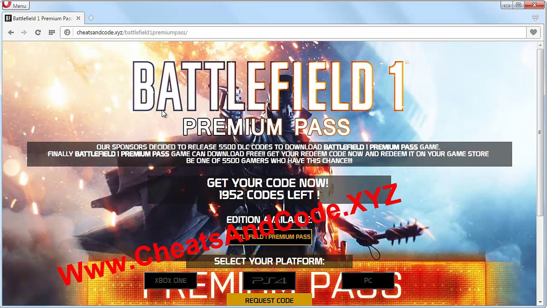 How to Get Battlefield 1 Premium Pass DLC Code Free Australia - video  Dailymotion