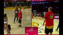 Fan Hits Half-Court Shot at Lakers Game  06-11-2016 (HD)