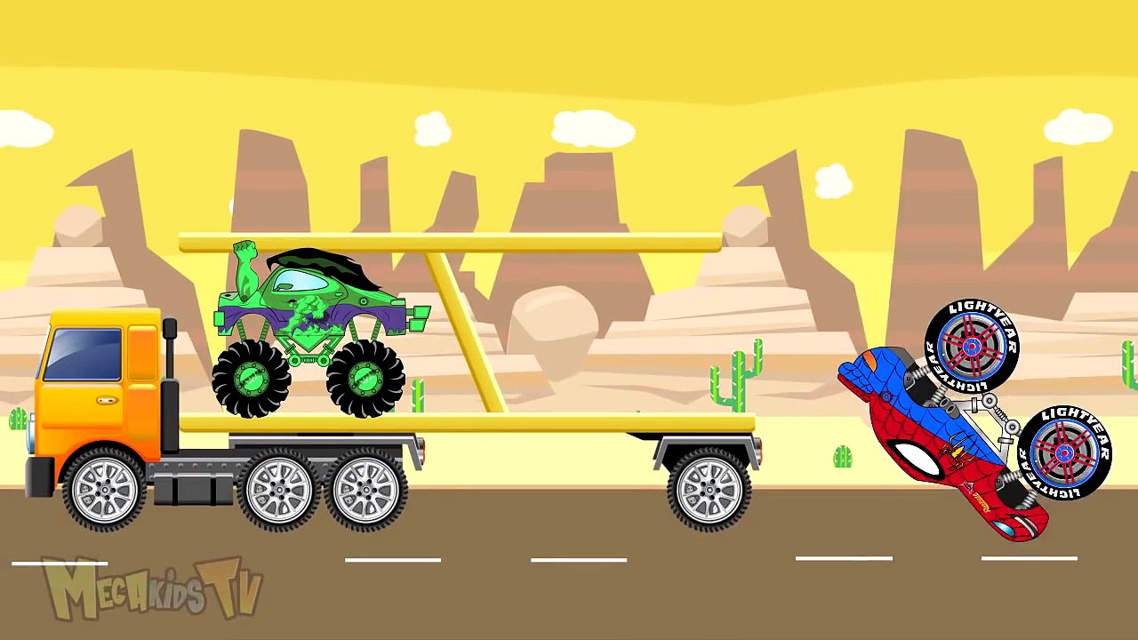 Auto Transport - SuperHeroes Monster Trucks -part2