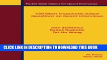 [PDF] 150 Most Frequently Asked Questions on Quant Interviews (Pocket Book Guides for Quant