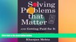 Enjoyed Read Solving Problems that Matter (and Getting Paid for It)