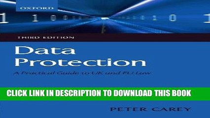 [PDF] FREE Data Protection: A Practical Guide to UK and EU Law [Download] Full Ebook