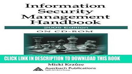 [PDF] FREE Information Security Management Handbook on CD-ROM, 2005 Edition [Download] Full Ebook