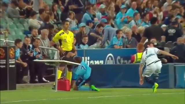 Sydney FC's Michael Zullo Terribly Headbutts a Table!