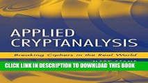[PDF] FREE Applied Cryptanalysis: Breaking Ciphers in the Real World [Read] Full Ebook