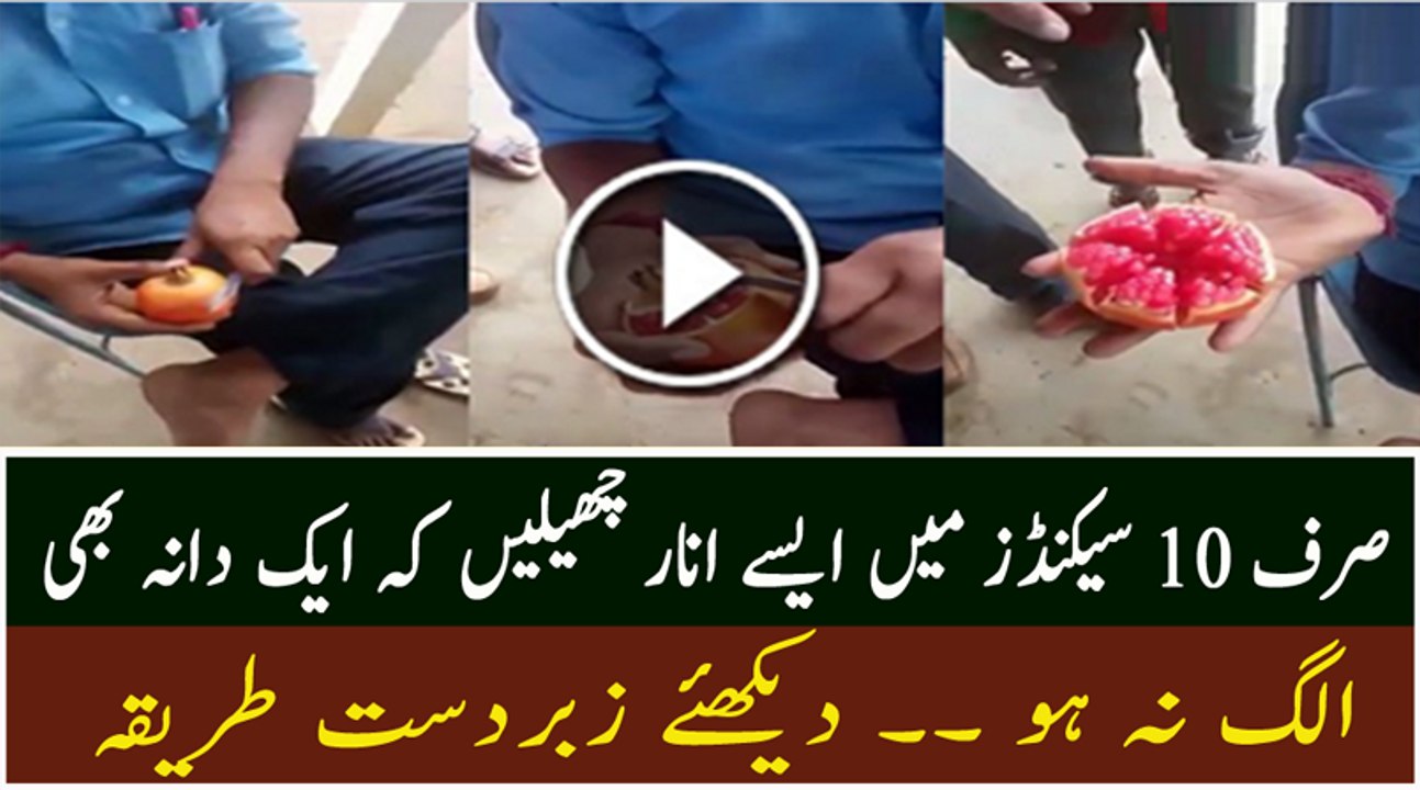 Peel the Pomegranate in Less Than 15 Seconds