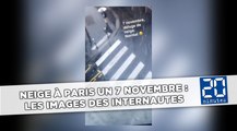 De la neige à Paris un 7 novembre : les images des internautes