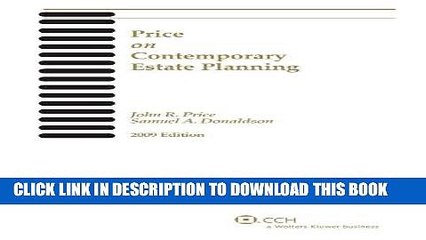 [PDF] FREE Price on Contemporary Estate Planning (2009) [Download] Full Ebook