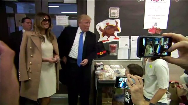 Trump votes, says 'everything's very good'