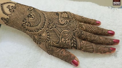 Full Hands Traditional Mehndi Designs_Easy Elegant Stylist Mehndhi