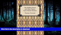 liberty book  The Hidden Power and Other Papers Upon Mental Science online to buy