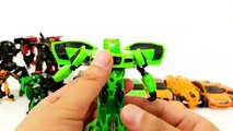 Green Orange Black Color  Transformers Carbot Tobot  Car Toys 초록색 검정색 주황색 카봇 또봇 트랜스포머 자동차 장난감 변신 동영상[1]