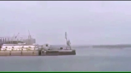 Падение крана на Стрелке. Ноябрь 2016 года