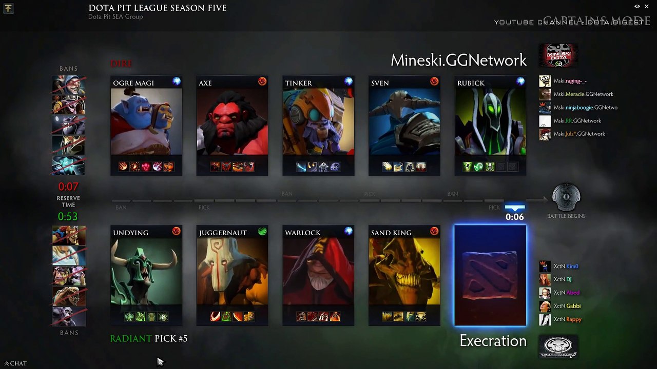 XctN vs Mineski Dota Pit 2016 SEA Elimination Match Highlights Dota 2_1