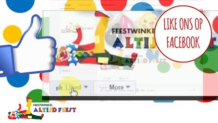 Feestwinkel Altijd Feest | Like ons op Facebook.