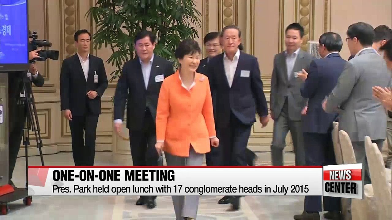 Prosecution launches investigation on private meetings between Pres. Park and seven conglomerate chiefs held July last year