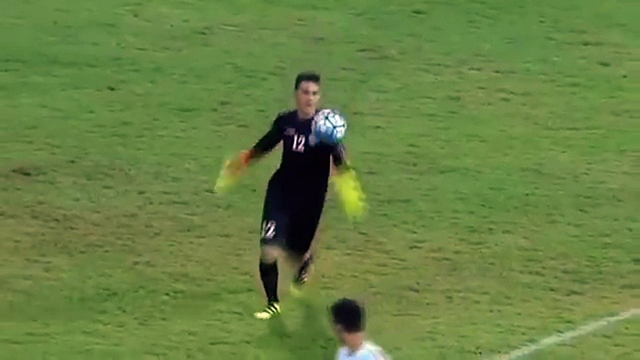 North Korean GOAL KEEPER Hilariously Missing the Ball and Falling Over TWICE !