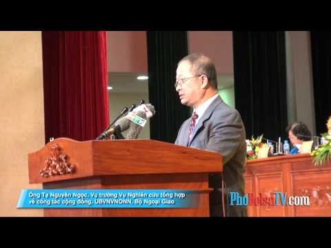 Phát biểu của ông Tạ Nguyên Ngọc, Bộ Ngoại Giao