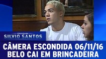 Câmera Escondida 06.11.16 - Cantor Belo cai em Pegadinha