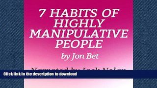Buy books  7 Habits of Highly Manipulative People online to buy