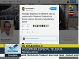 Ministro de Ecuador reconoce en twitter elección en Nicaragua