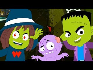 ghost they love to walk tonight | halloween song | kids rhymes | childrens song