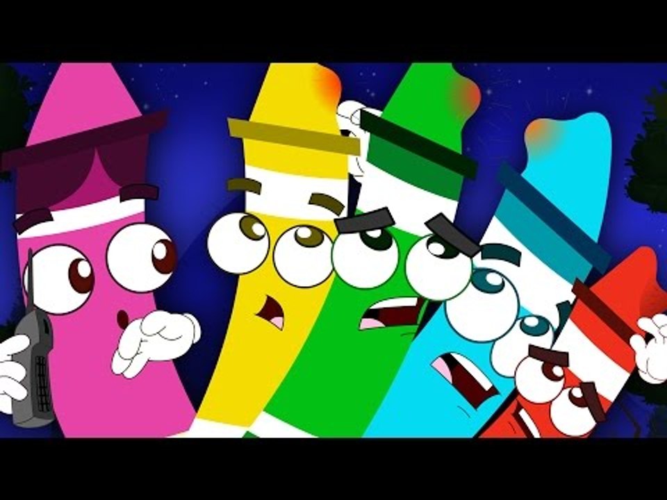five little crayons colors song learn colors nursery rhymes