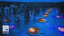 Sleep right under the Northern Lights in this futuristic glass igloo