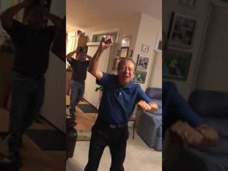 Download Video: 80-Year-Old Cubs Fan Wildly Celebrates Famous Victory