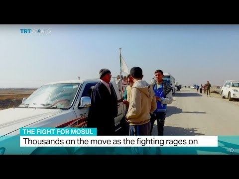 The Fight For Mosul: Thousands on the move as the fighting rages on