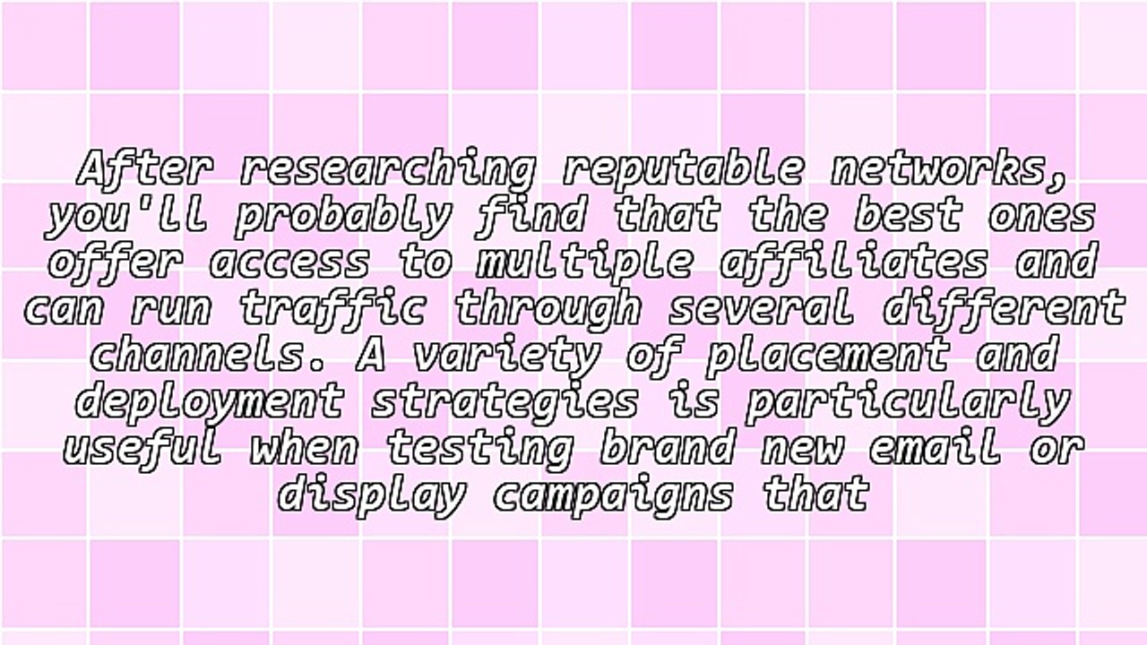 Affiliate Network Perks