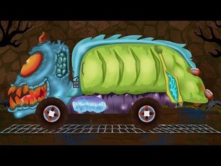 garbage truck | car garage | car formation | scary video for children