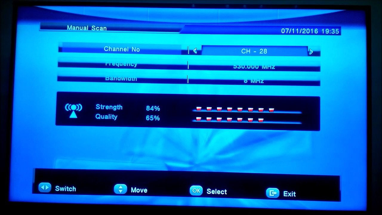 DX TV UHF Band scan