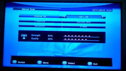 DX TV UHF Band scan