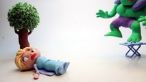 HULK HALLOWEEN Pumpkin Potion Shots Transforming Superheroes in Real Life (Play-Doh)
