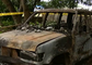 Tres hombres incendiados dentro de un vehículo